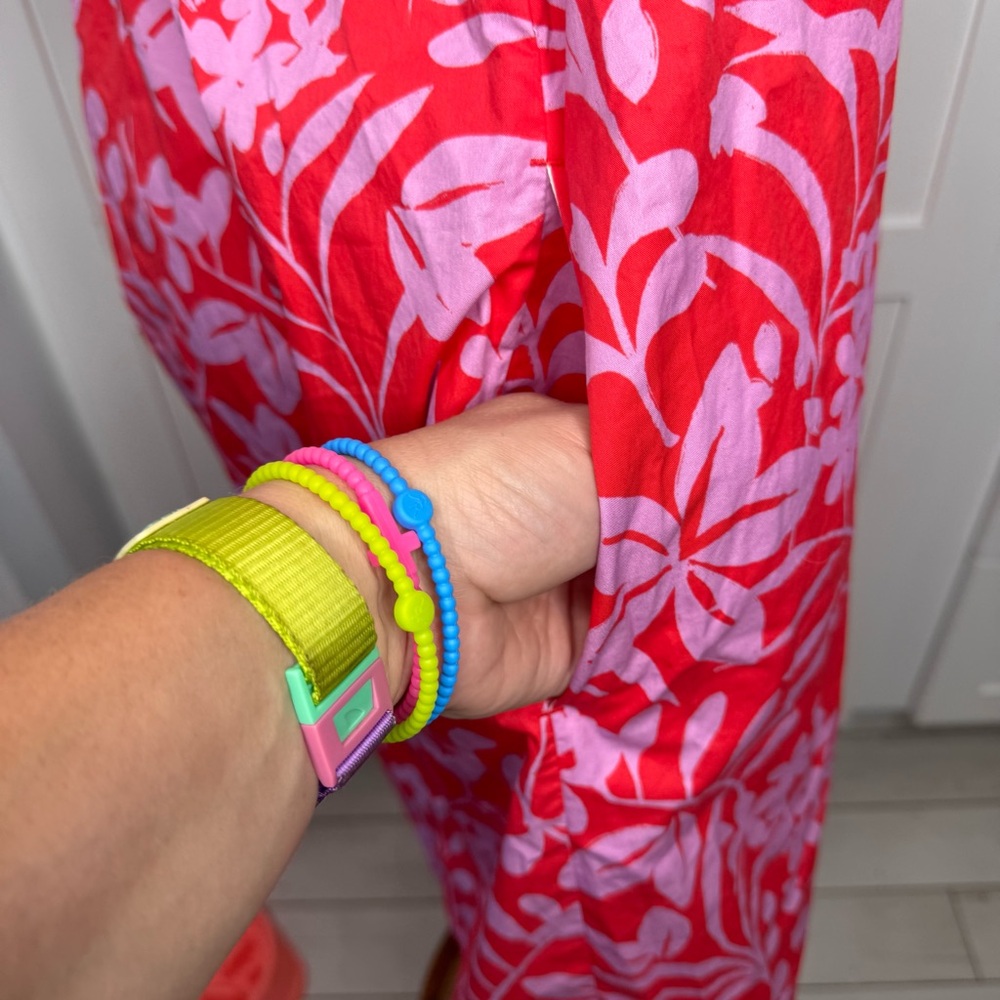 Voyageur by Mersea Women’s Capri Floral Dress Square Neck Flutter Sleeve Size L - Picture 5 of 8